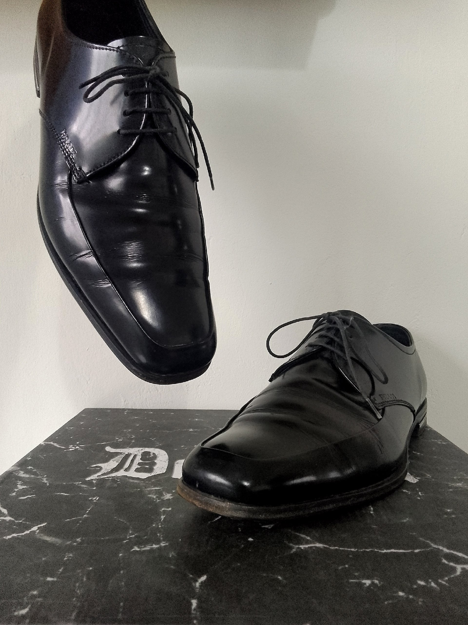 Туфли-дерби Prada Spazzolato